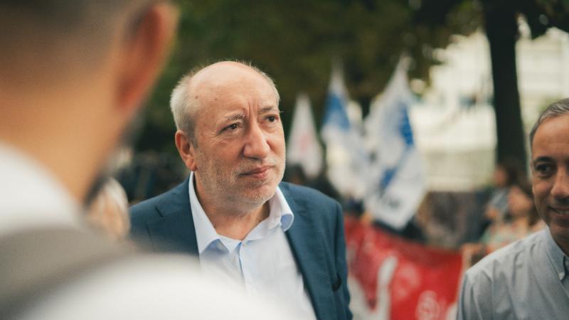 Contacto com trabalhadores do piquete de greve